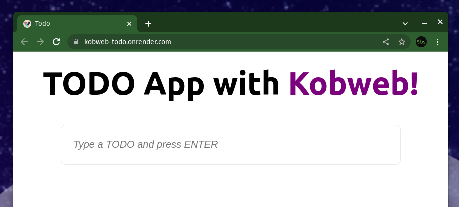 Kobweb Site Deployed